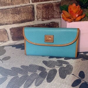 Dooney & Bourke Aqua Leather Wallet